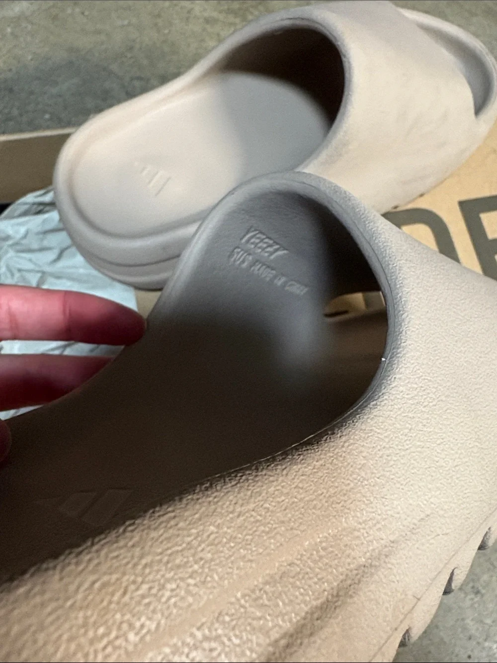 Yezzy Women's Slide Sandals in Taupe